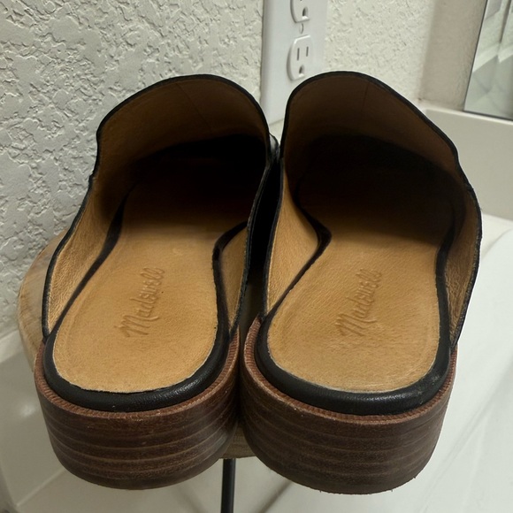 Madewell The Frances Mules Black Leather Loafers sz 8 - Picture 5 of 8